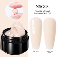 30ml Glitter Pink Hard Jelly Nail Extension Gel - Soak Off UV Polish for Stunning Nail Art
